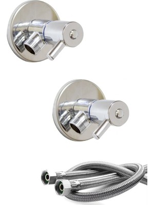 Fulcie Trend Musluk Klozet Flex Bağlantı Takımı 2 Adet Flex Hortum 2 Adet Klozet Çubuk