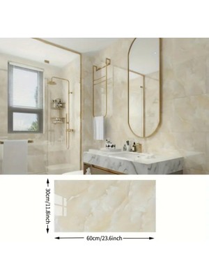 Lowell Home Ieg Sarı Mermer Desenli Alüminyum Plastik Duvar Stickerı LWLHMRS-İEG4256