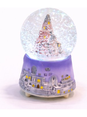 Zeflazerhediyelik Kişiye Özel Kapadokya Peri Bacaları Kar Küresi – Işıklı Dekoratif Hediyelik (Büyük Boy)