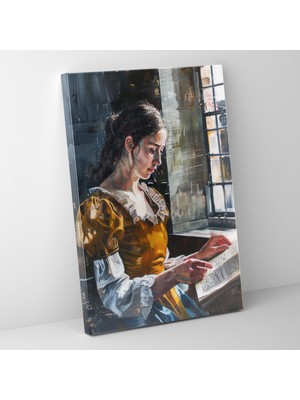 Popcas  Johannes Vermeer Tablosu - Kanvas Duvar Sanatı