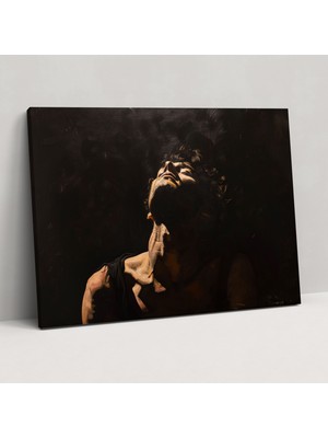 Popcas  Caravaggio Tarzı Dekoratif Tablo / Duvar Sanatı / Kanvas Duvar Tablosu
