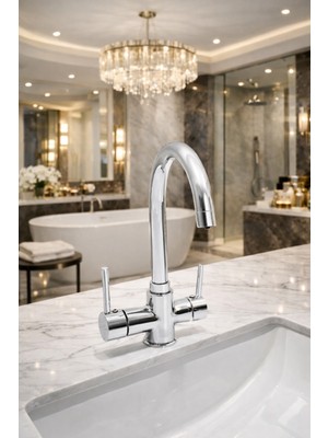 Fulcie Krom Baston Arıtmalı Mutfak Bataryası-Eviye Bataryası