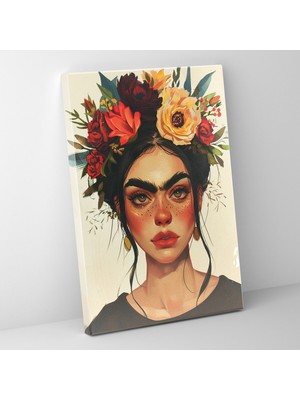 Popcas  Frida Kahlo Tarzı Duvar Dekorasyonu - Duvar Sanatı Ev Dekorasyonu Frida Kahlo Tarzı