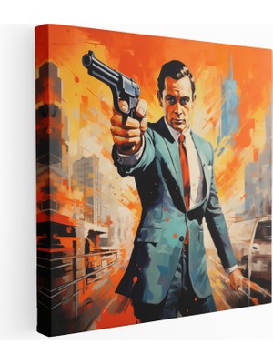 Popcas  Renkli Pop Art Kanvas Tablo
