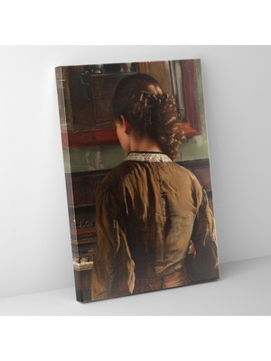 Popcas  Johannes Vermeer'in Bir Kızın Klavsiyesi Tablo Sanatı - Kanvas Tablo Ev Dekorasyonu Için Johannes Vermeer Tuval Tablo Sanatı
