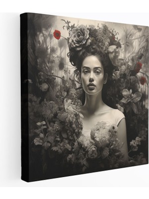 Popcas  Frida Kahlo Kanvas Tablo - Duvar Sanatı ve Dekorasyonu Büyüme