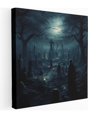 Popcas  Aydınlık Mezarlık Kanvas Tablo