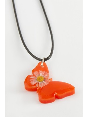 Lowell Home Ieg Kelebek Oval Epoksi Kolye LWLBJT-RSIEG327