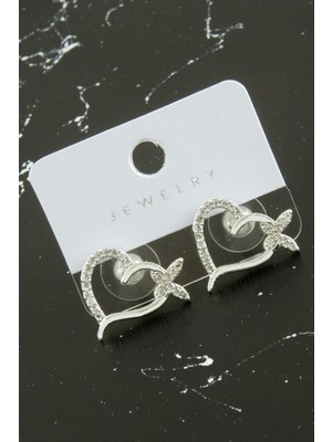 Lowell Home Ieg Kalp Kelebek Zirkon Taşlı Küpe LWLBJT-RSIEG327