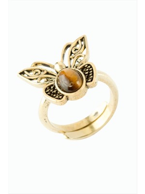 Lowell Home Ieg Kelebek Doğaltaşlı Otantik Yüzük LWLBJT-RSIEG327