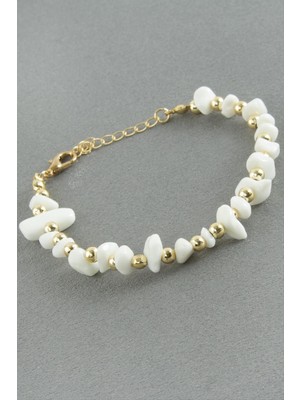 Lowell Home Ieg Sedef Kırık Doğaltaş Bileklik LWLBJT-RSIEG327