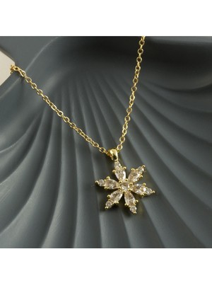 Lowell Home Ieg Lotus Zirkon Taşlı Yeni Sezon Kolye LWLBJT-RSIEG327