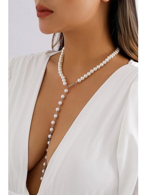 Ravinity Dekolte Için Inci Kolye, Incili Göğüs Kolyesi