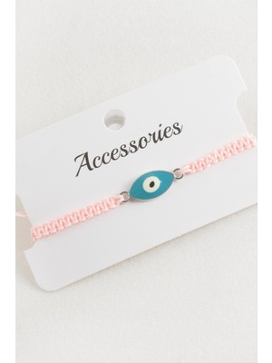 Lowell Home Ieg Oval Nazar Makrome Örgülü Bileklik LWLBJT-RSIEG327