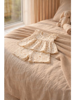 Greenmoon Organik Müslin  2'li Kız Bebek Takım