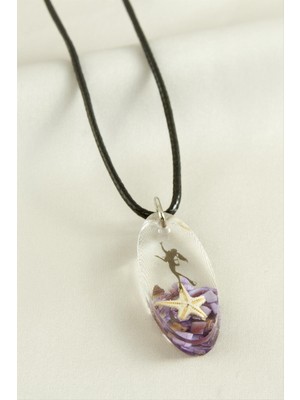 Lowell Home Ieg Deniz Yıldızı Elips Epoksi Kolye LWLBJT-RSIEG327