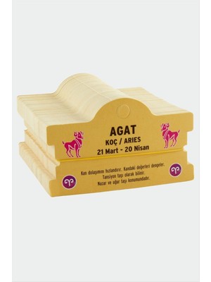 Lowell Home Ieg Agat & Koç Burç Bileklik Kartı LWLBJT-RSIEG327