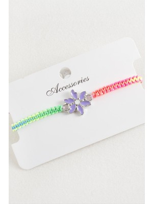 Lowell Home Ieg Papatya Makrome Örgülü Bileklik LWLBJT-RSIEG327