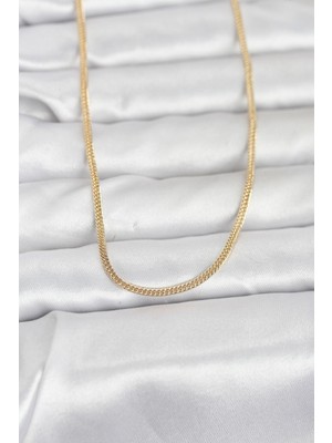 Lowell Home Ieg cm 14K Gold Renk Dolgun Zincir Model 60 cm Kadın Kolye LWLBJ-RSIEG2346