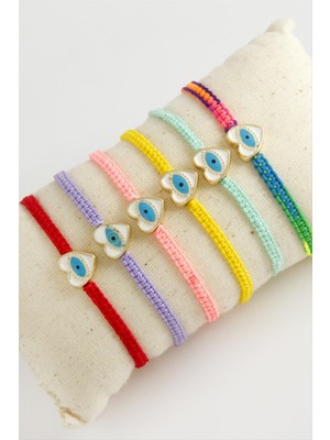 Lowell Home Ieg Kalp Göz Makrome Örgülü Bileklik LWLBJT-RSIEG327