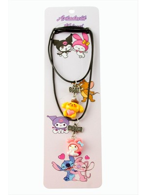 Lowell Home Ieg Çzgflm Karakteri Arkadaşlık Kolyeleri (Çift Kolye) LWLBJT-RSIEG327