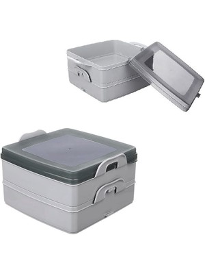 Lowell Home Ieg 2 Katlı Kapaklı Saklama Kabı- Beslenme Kabı- Sefer Tası Diyet Kabı LWLRSY-435RSIEG