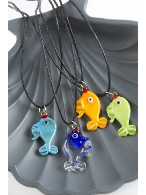 Lowell Home Ieg Balık Cam Kolye LWLBJT-RSIEG327