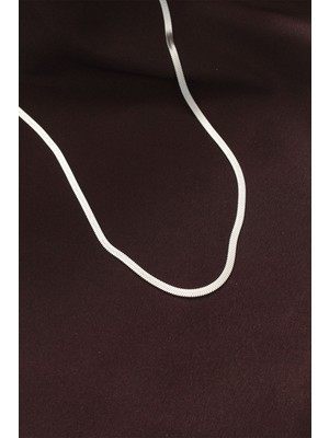 Lowell Home Ieg 316L Çelik Gümüş Renk 60 cm Italyan Zincir Kolye LWLBJ-RSIEG2346