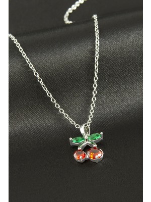 Lowell Home Ieg Kiraz Zirkon Taşlı Çelik Kolye LWLBJT-RSIEG327