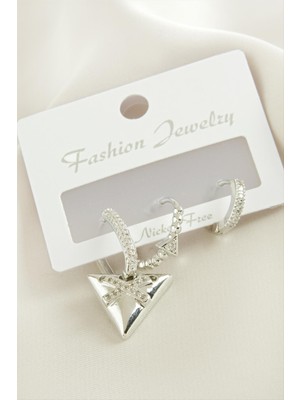 Lowell Home Ieg 3 Adet Üçgenzirkon Taşlı Küpe LWLBJT-RSIEG327