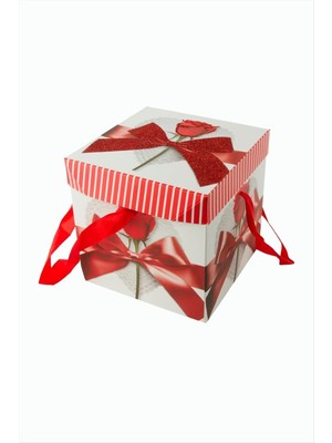 Lowell Home Ieg Fiyong Gül Simli Kare Hediyelik Kutu 15 cm LWLBJT-RSIEG327