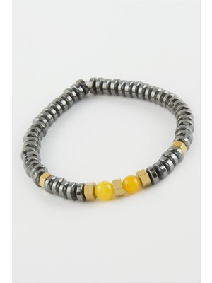 Lowell Home Ieg Hematit Akik Doğaltaş Bileklik LWLBJT-RSIEG327