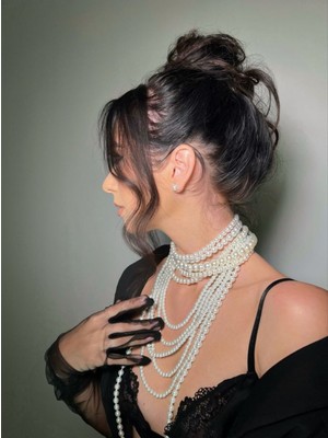 Ravinity Çoklu Inci Kolye, Özel Tasarım Çok Sıralı Incili Kolye