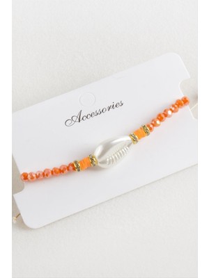 Lowell Home Ieg Inci Fimo Boncuk Kristal Makrome Ip Bileklik LWLBJT-RSIEG327