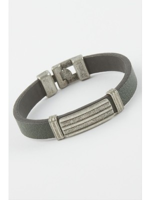 Lowell Home Ieg Çizgili Suni Deri Bileklik LWLBJT-RSIEG327