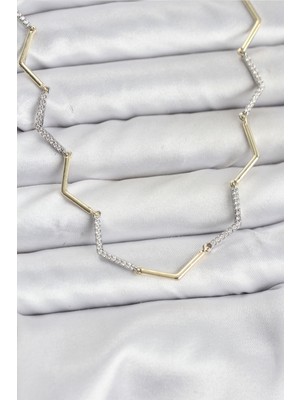 Lowell Home Ieg Vıp Seri Zikzak Model Kadın Kolye LWLBJ-RSIEG2346