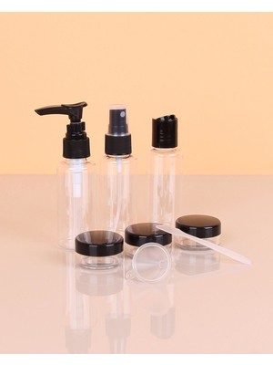 Lowell Home Ieg Parfüm Şişesi - Kozmetik Şişesi - 8 Li Seyahat Doldurulabilir Kozmetik Seti LWLRSY-435RSIEG