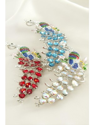 Lowell Home Ieg Tavus Kuşu Mineli Taşlı Broş LWLBJT-RSIEG327