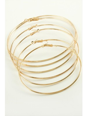 Lowell Home Ieg Ince Boru Metal Halka Küpe 6 Adet LWLBJT-RSIEG327