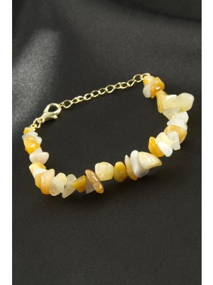 Lowell Home Ieg Akik Kırık Doğaltaş Bileklik LWLBJT-RSIEG327