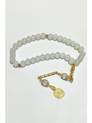 Lowell Home Ieg Mat Cam Taş Tesbih 8 mm LWLBJT-RSIEG327