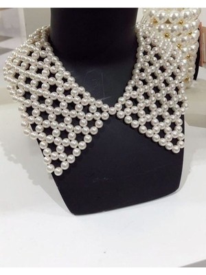 Ravinity Parlak Incili Kolye Bebek Yaka Model Incili Gerdanlık