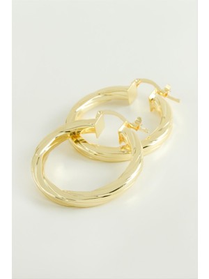 Lowell Home Ieg Ezme Halka Küpe 3 cm LWLBJT-RSIEG327