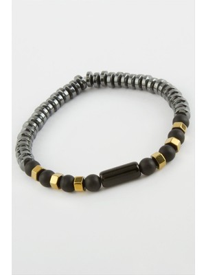 Lowell Home Ieg Hematit Onix Doğaltaş Bileklik LWLBJT-RSIEG327