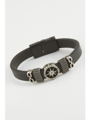 Lowell Home Ieg Yıldız Kaliteli Mıknatıslı Suni Deri Bileklik LWLBJT-RSIEG327