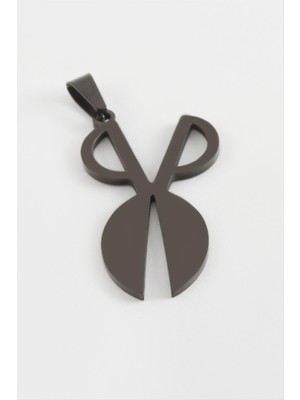 Lowell Home Ieg Makas Çelik Kolye Ucu 4 cm LWLBJT-RSIEG327