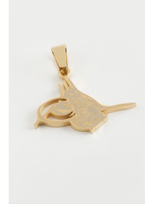 Lowell Home Ieg Tuğra Çelik Kolye Ucu 3 cm LWLBJT-RSIEG327