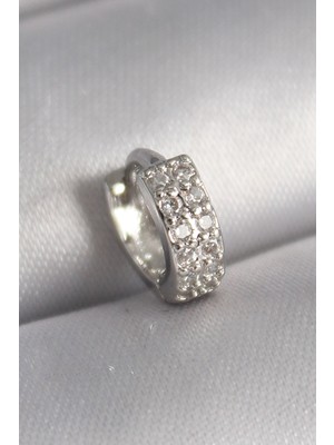 Lowell Home Ieg 316L Çelik Gümüş Renk Zirkon Taşlı Tragus Piercing LWLBJ-RSIEG2346