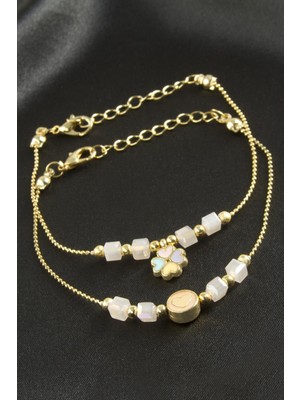 Lowell Home Ieg Karışık Küp Kristal Bileklik LWLBJT-RSIEG327