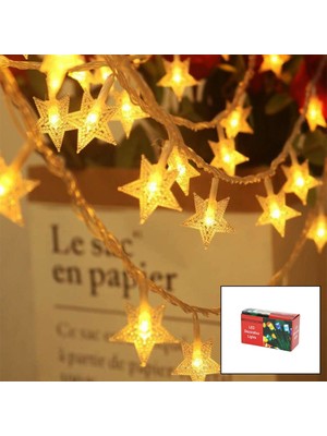 Lowell Home Ieg Gün Işığı - Yıldız 3mt Pilli 2 Fonksiyonlu Peri LED - Dekor Lamba (4887) LWLRSHM-324FTY4